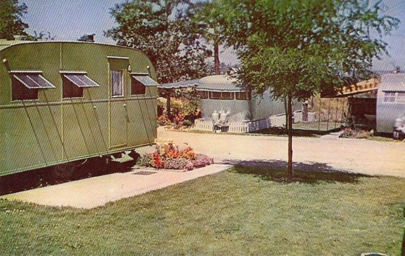 Golden tiempo sobre ruedas: American trailer parks en los 50 y 60-s