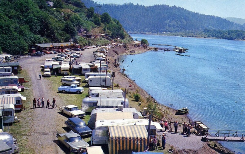 Golden tiempo sobre ruedas: American trailer parks en los 50 y 60-s
