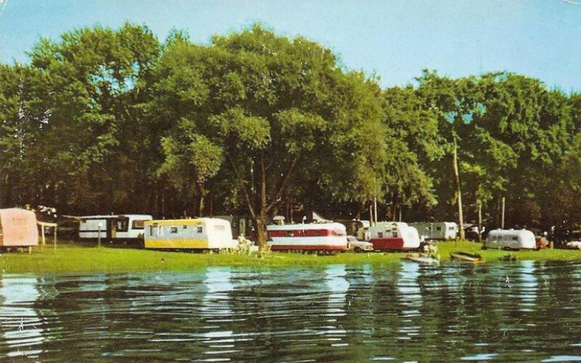 Golden tiempo sobre ruedas: American trailer parks en los 50 y 60-s