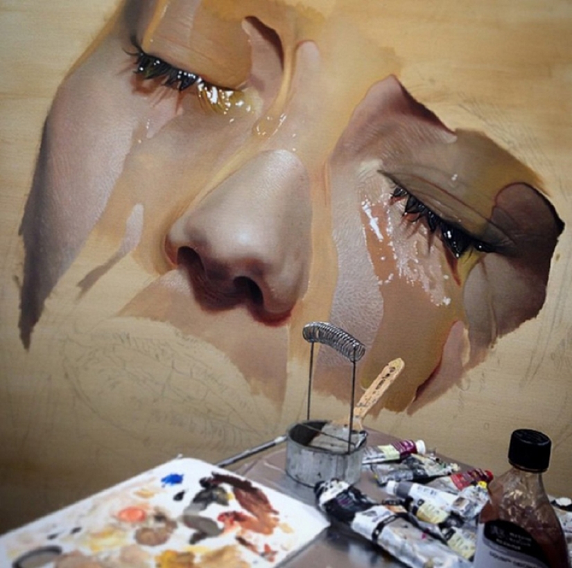 Hiperrealismo en las pinturas de Mike Dasras Hiperrealismo en las pinturas de Mike Dasras