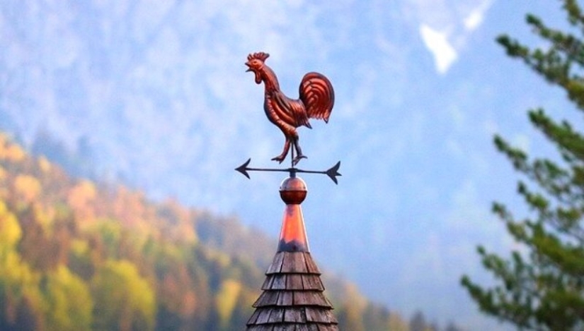 How did the weather vane appear and what tasks did it perform in different eras?