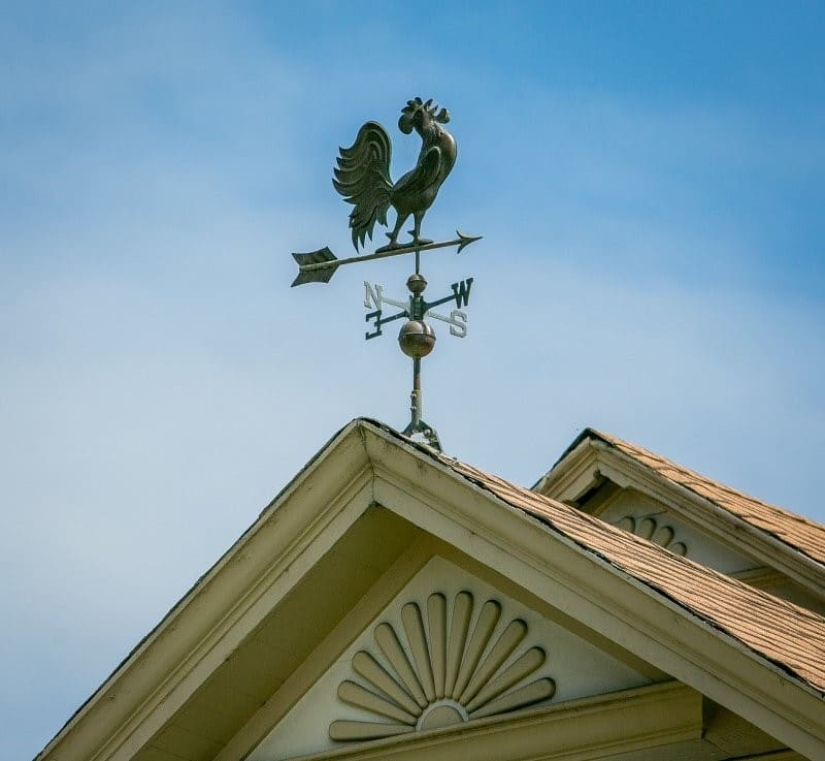 How did the weather vane appear and what tasks did it perform in different eras?