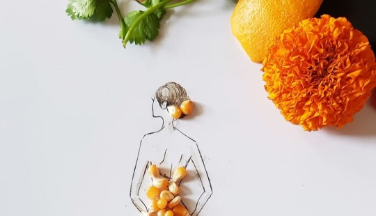 I Created Unique Dresses Using Pulses, Fruit And Vegetables I Created Unique Dresses Using Pulses, Fruit And Vegetables