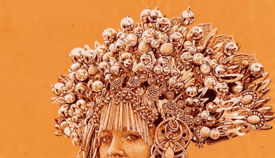 I Made White And Black Dot Drawings On Orange Paper I Made White And Black Dot Drawings On Orange Paper