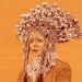 I Made White And Black Dot Drawings On Orange Paper I Made White And Black Dot Drawings On Orange Paper
