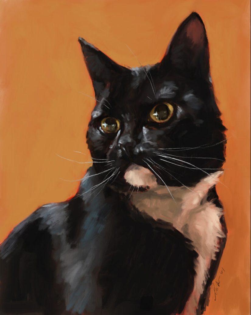 I Make Digital Paintings Of Dogs, Cats, And Other Animals I Make Digital Paintings Of Dogs, Cats, And Other Animals