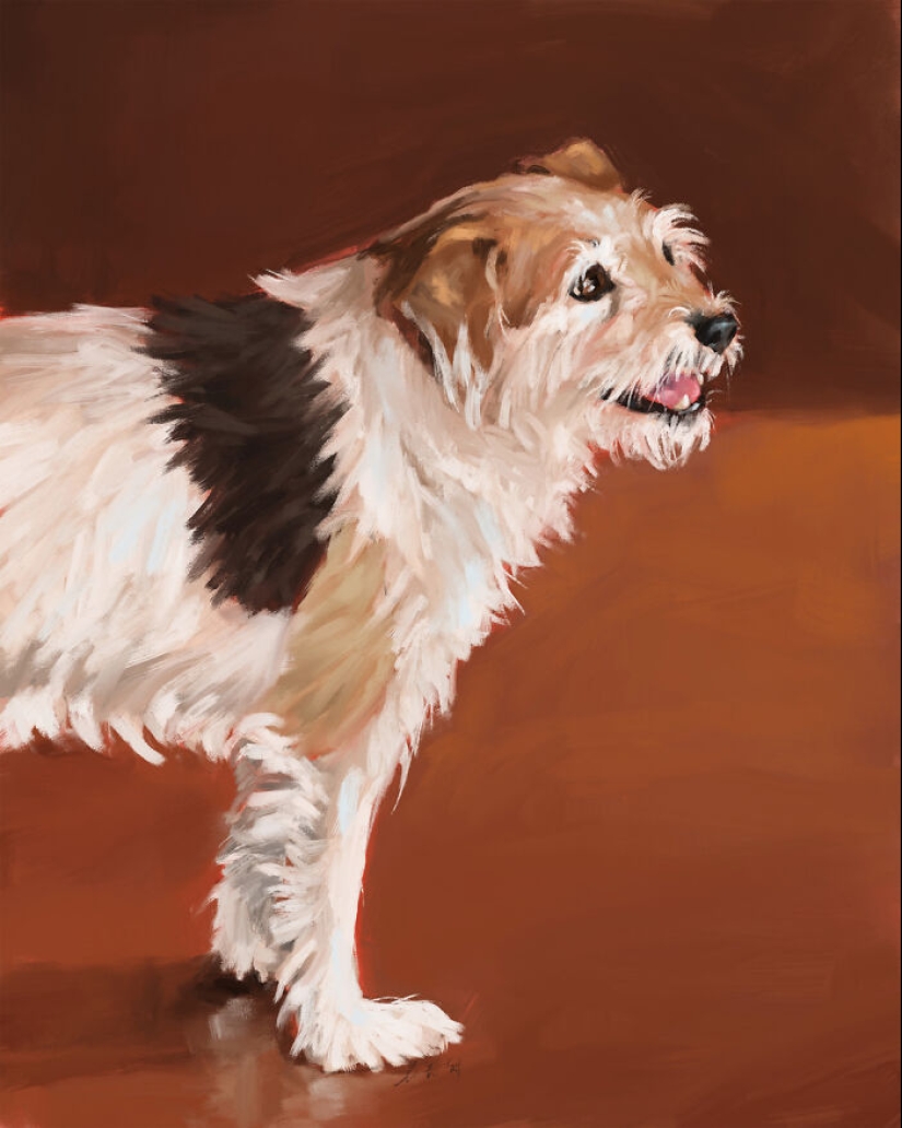 I Make Digital Paintings Of Dogs, Cats, And Other Animals I Make Digital Paintings Of Dogs, Cats, And Other Animals