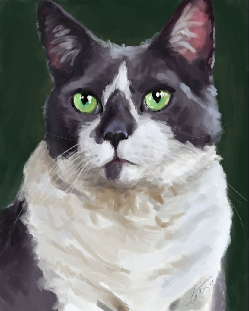 I Make Digital Paintings Of Dogs, Cats, And Other Animals I Make Digital Paintings Of Dogs, Cats, And Other Animals