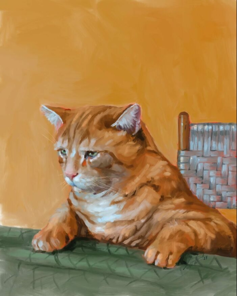 I Make Digital Paintings Of Dogs, Cats, And Other Animals I Make Digital Paintings Of Dogs, Cats, And Other Animals