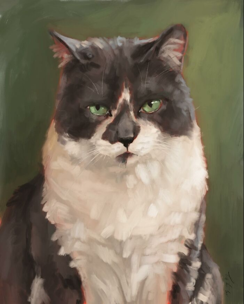 I Make Digital Paintings Of Dogs, Cats, And Other Animals I Make Digital Paintings Of Dogs, Cats, And Other Animals