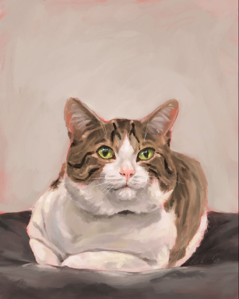 I Make Digital Paintings Of Dogs, Cats, And Other Animals I Make Digital Paintings Of Dogs, Cats, And Other Animals