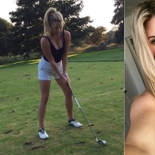 In Golf some beauty, or looks Like a sexy blonde Lucy Robson In Golf some beauty, or looks Like a sexy blonde Lucy Robson