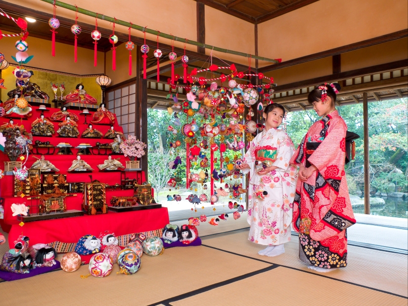 In Japan celebrate girls Hina Matsuri In Japan celebrate girls Hina Matsuri