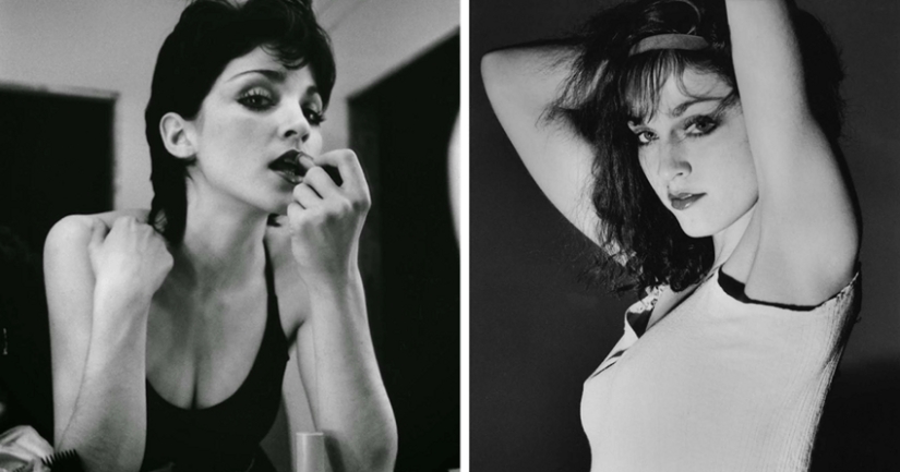 Joven y todavía desconocido Madonna con fotografías de Michael McDonnell Joven y todavía desconocido Madonna con fotografías de Michael McDonnell