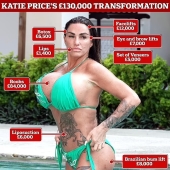 Katie Price shocks as she reveals the results of her 'bum lift' in TINY black thong
