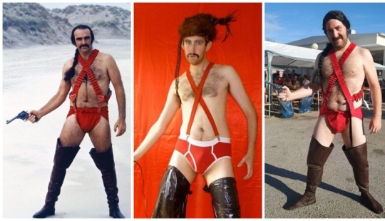 La imagen icónica de cosplay: Sean Connery en "los hombres del bikini" La imagen icónica de cosplay: Sean Connery en "los hombres del bikini"