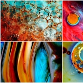 Macrophoto of liquids Macrophoto of liquids