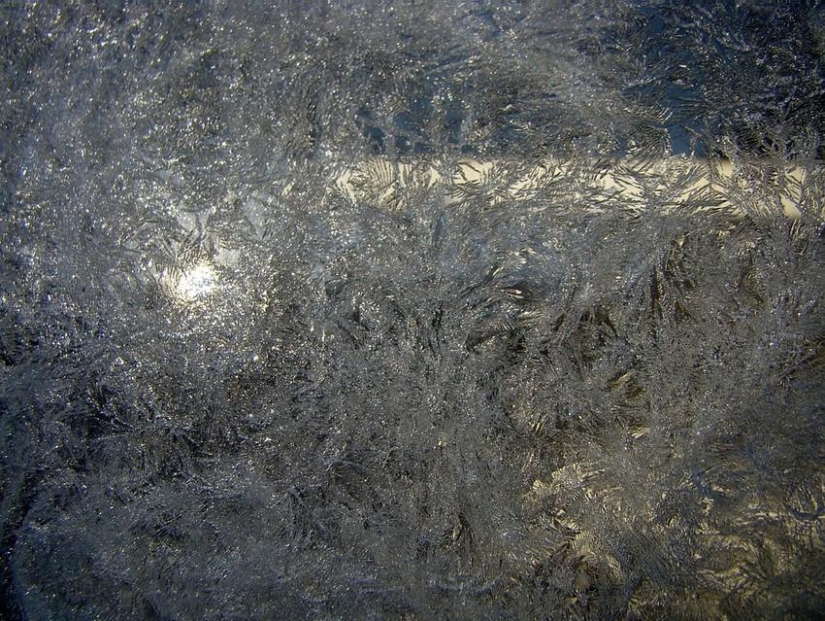 Magia de invierno sobre vidrio Magia de invierno sobre vidrio