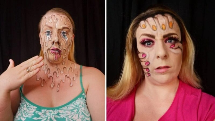 Make-up artist Hannah Grace and her incredible make-up illusions Make-up artist Hannah Grace and her incredible make-up illusions