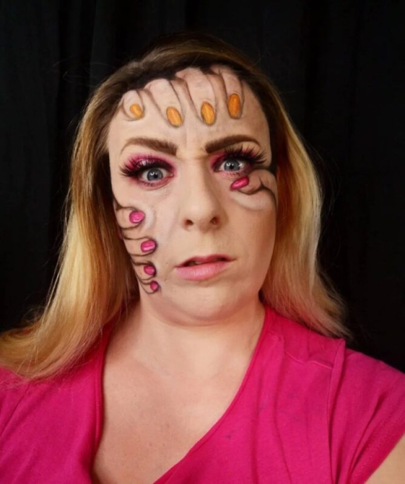 Make-up artist Hannah Grace and her incredible make-up illusions Make-up artist Hannah Grace and her incredible make-up illusions