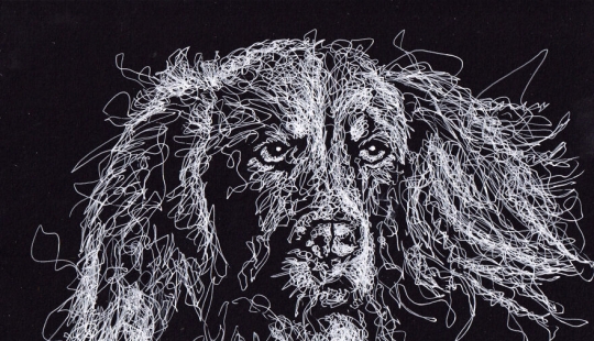 Mi hija me compró un cuaderno de bocetos negro hace años, aquí hay 23 nuevos dibujos con bolígrafo blanco que hice