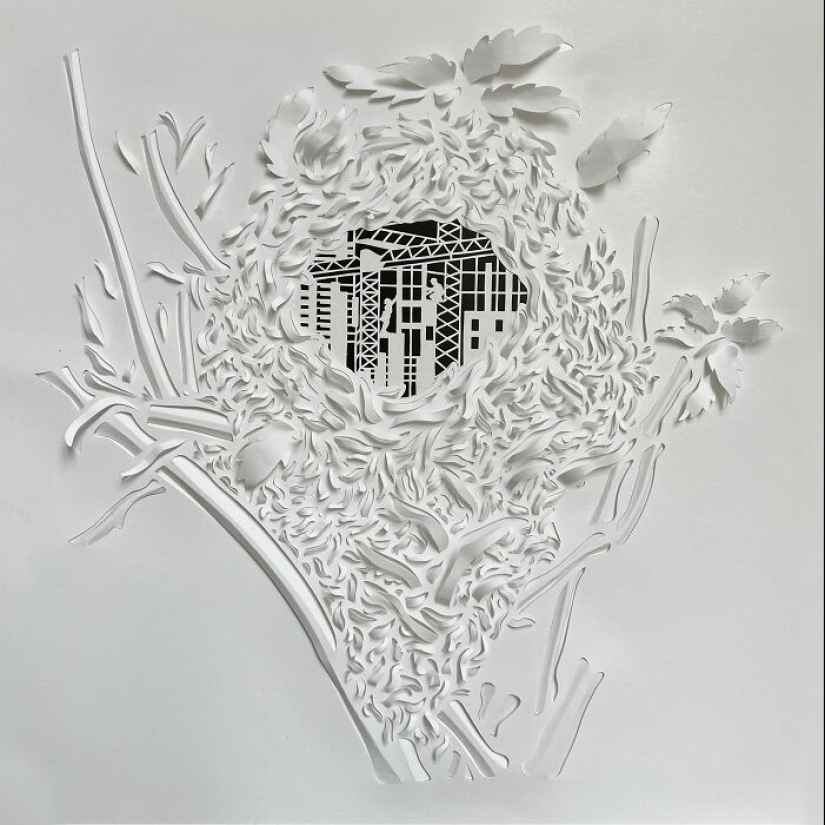 My Hand-Carved Designs From Paper Inspired By Natural Elements My Hand-Carved Designs From Paper Inspired By Natural Elements