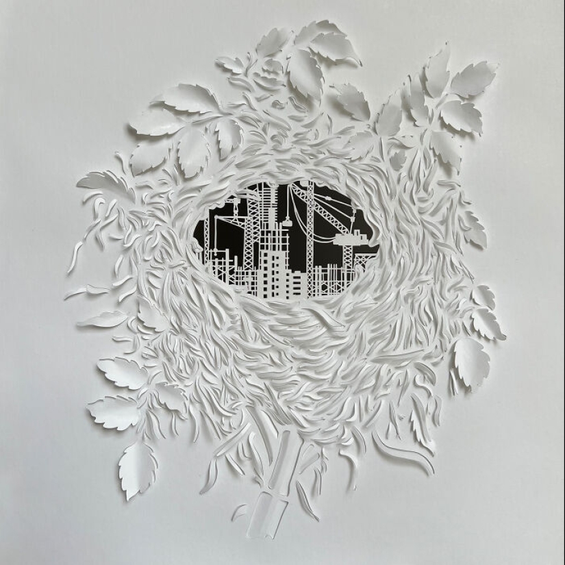 My Hand-Carved Designs From Paper Inspired By Natural Elements My Hand-Carved Designs From Paper Inspired By Natural Elements