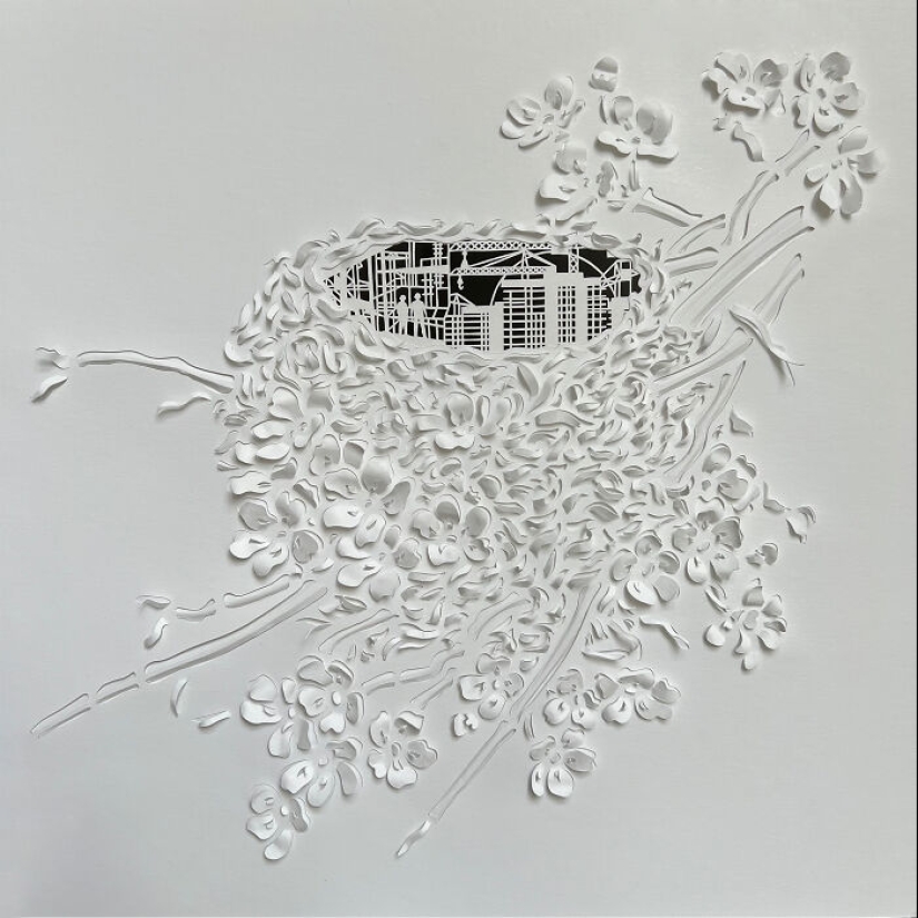 My Hand-Carved Designs From Paper Inspired By Natural Elements My Hand-Carved Designs From Paper Inspired By Natural Elements