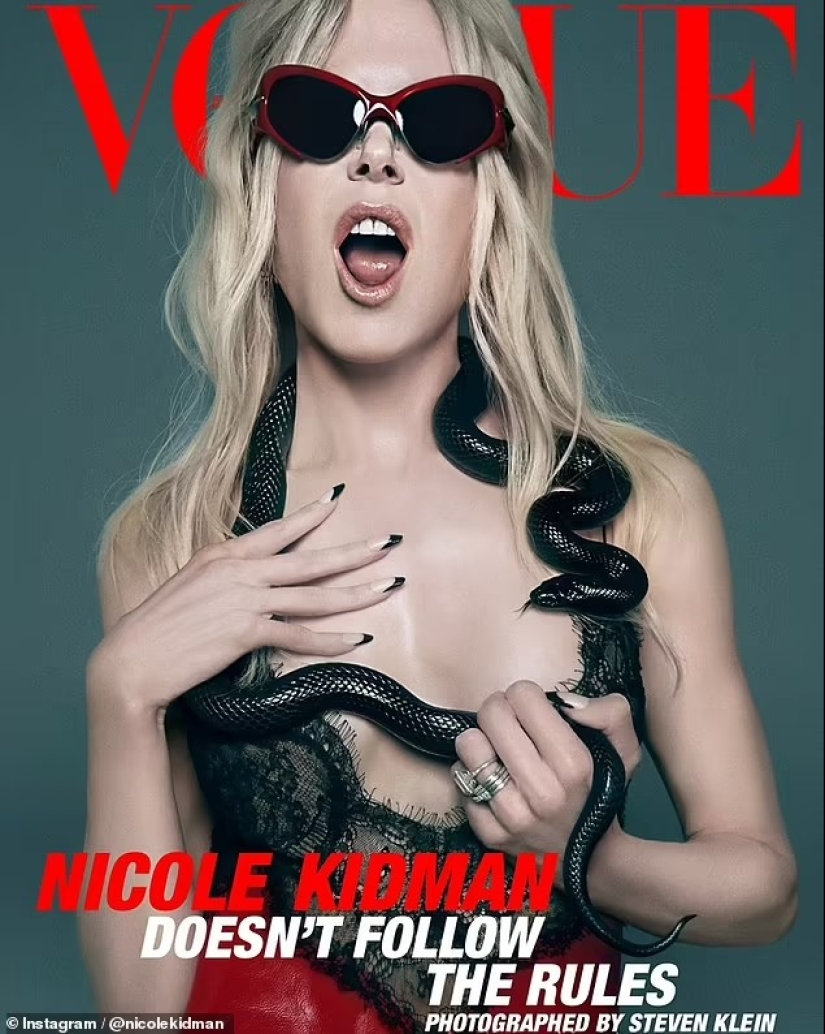 Nicole Kidman as you've never seen her before! Actress, 56, shows off her physique in racy black lingerie as she poses for incredible Vogue shots Nicole Kidman as you've never seen her before! Actress, 56, shows off her physique in racy black lingerie as she poses for incredible Vogue shots