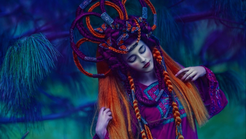 Ninfas del bosque de los mundos mágicos de Lamb Lorek