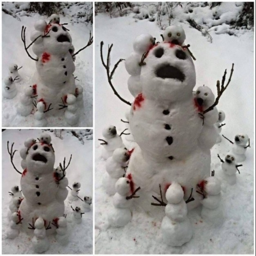 Not all snowmen are equally friendly Not all snowmen are equally friendly