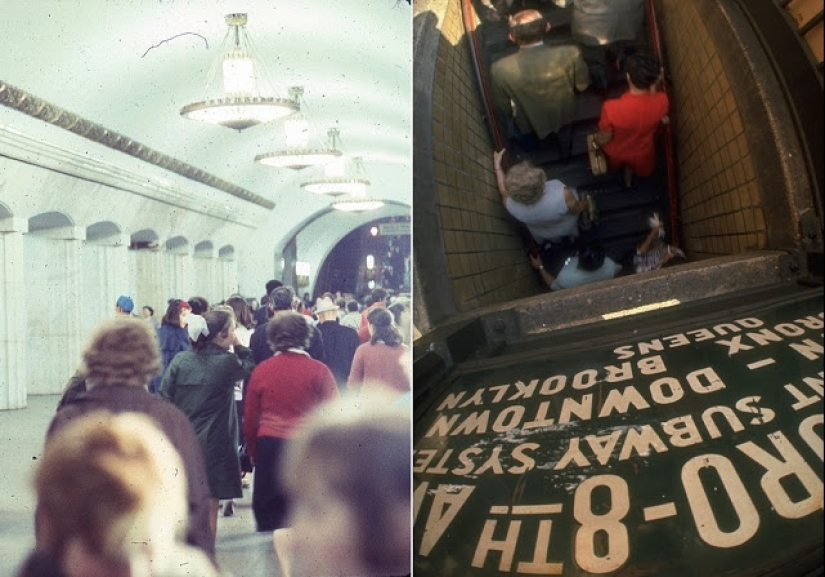 Oriente y Occidente: Fotografías en color de Moscú y Nueva York en 1969 Oriente y Occidente: Fotografías en color de Moscú y Nueva York en 1969