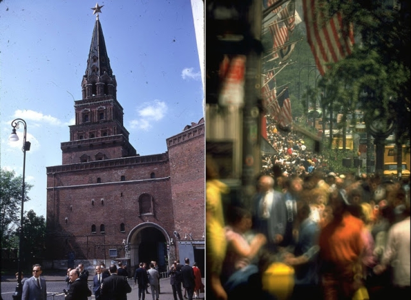 Oriente y Occidente: Fotografías en color de Moscú y Nueva York en 1969 Oriente y Occidente: Fotografías en color de Moscú y Nueva York en 1969