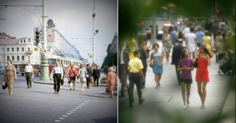 Oriente y Occidente: Fotografías en color de Moscú y Nueva York en 1969 Oriente y Occidente: Fotografías en color de Moscú y Nueva York en 1969