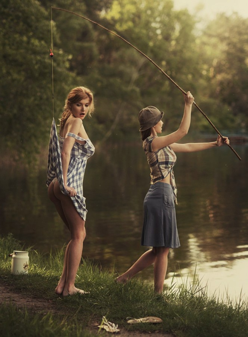 Photo shoot of naughty laundresses by a Ukrainian artist Photo shoot of naughty laundresses by a Ukrainian artist