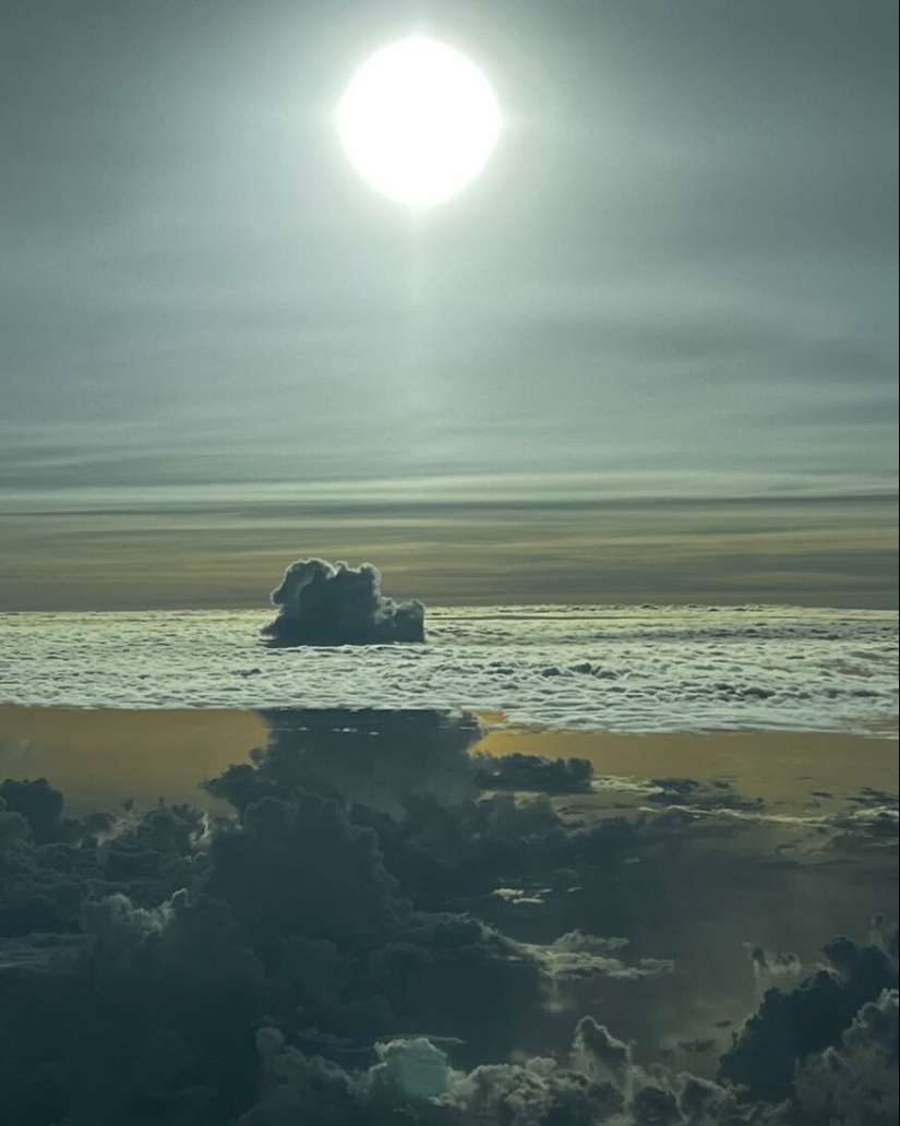 Piloto captura tormentas y otras condiciones climáticas cambiantes desde su cabina