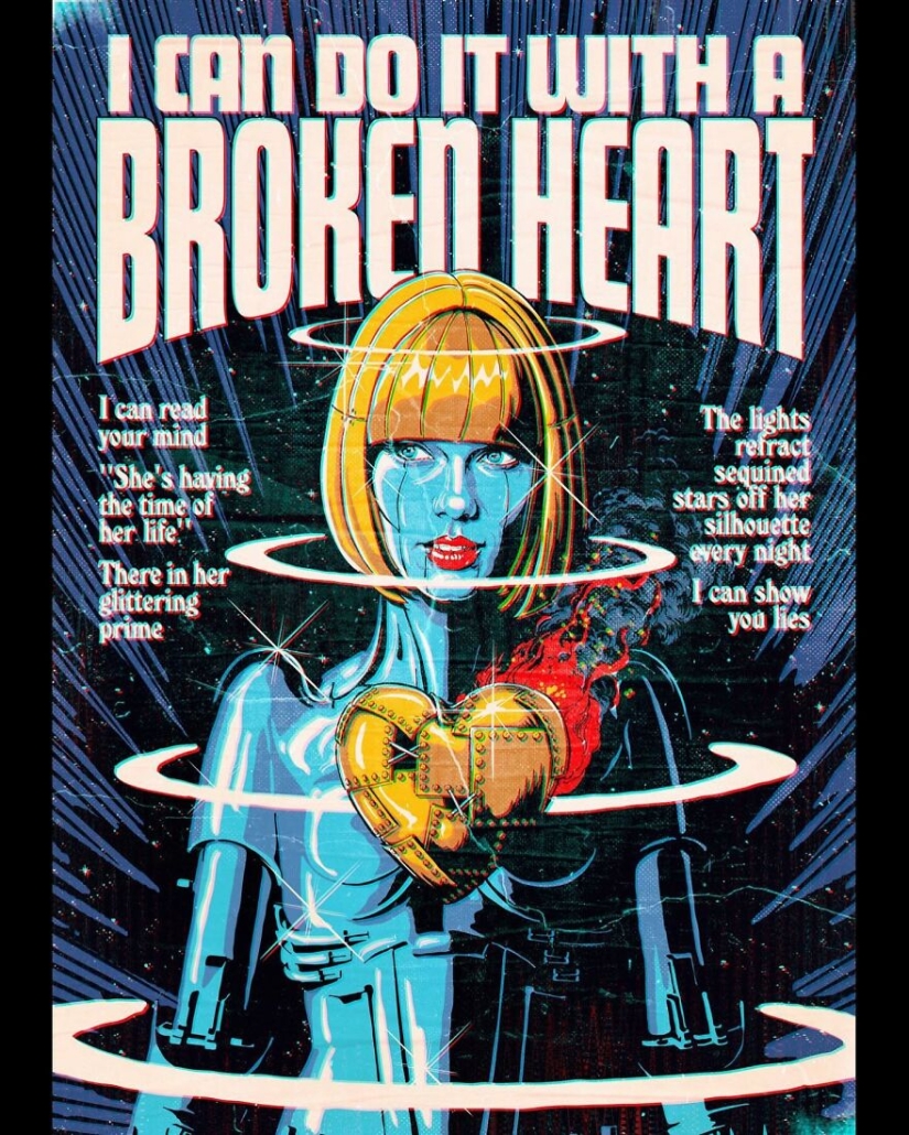Pop Culture Meets Retro Art in These Vibrant Vintage Mash-Up Illustrations By Butcher Billy
