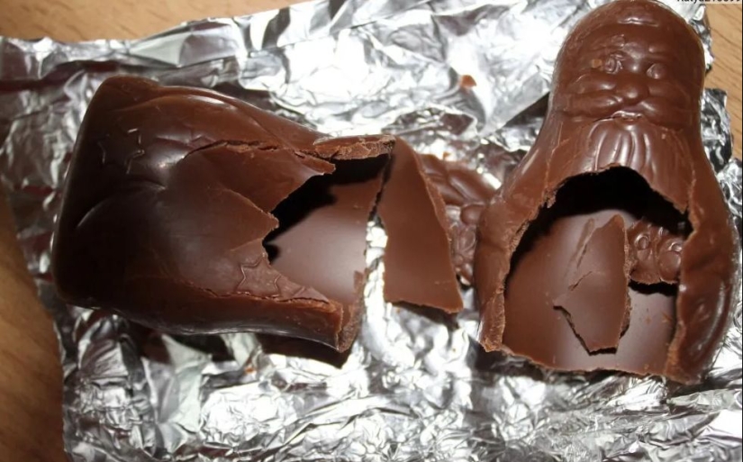 ¿Por qué las figuritas de chocolate tienen el interior hueco?