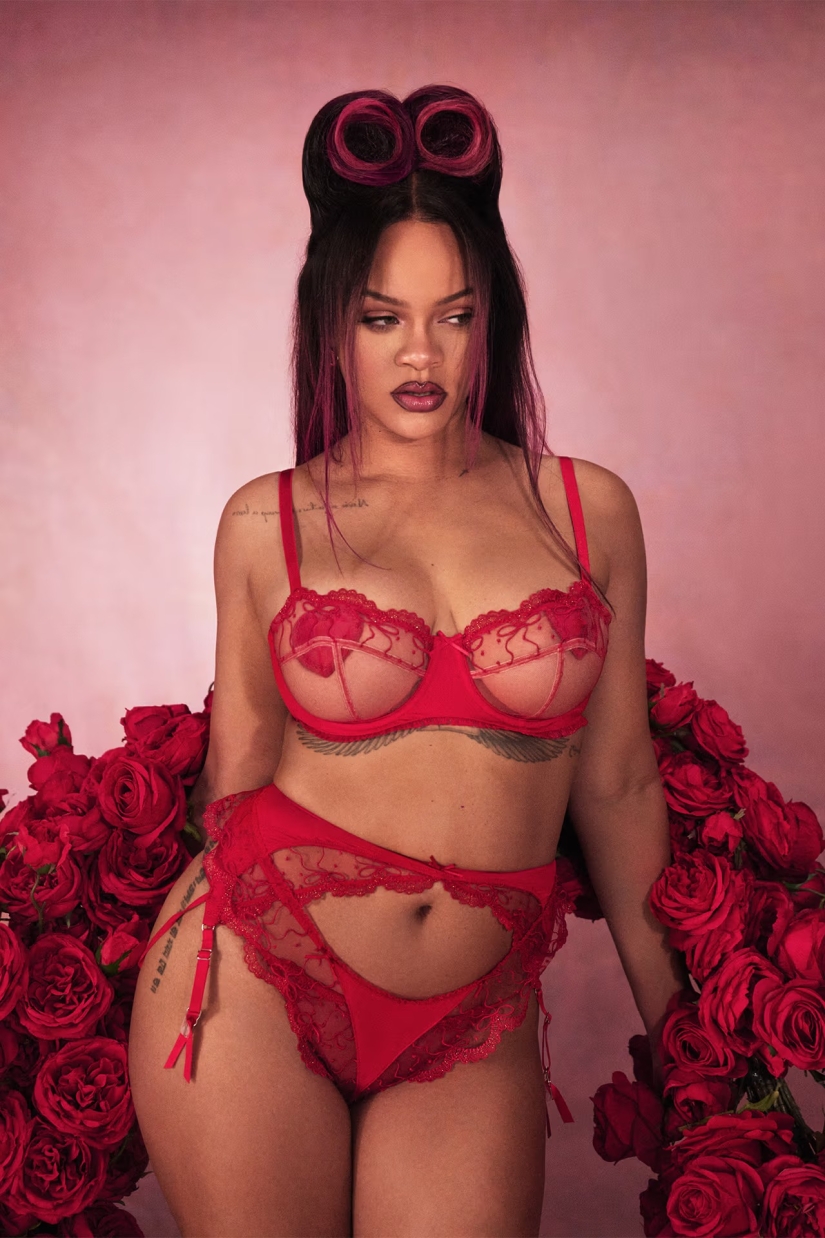 Rihanna sorprende como Cupido en la campaña de San Valentín de Savage X Fenty