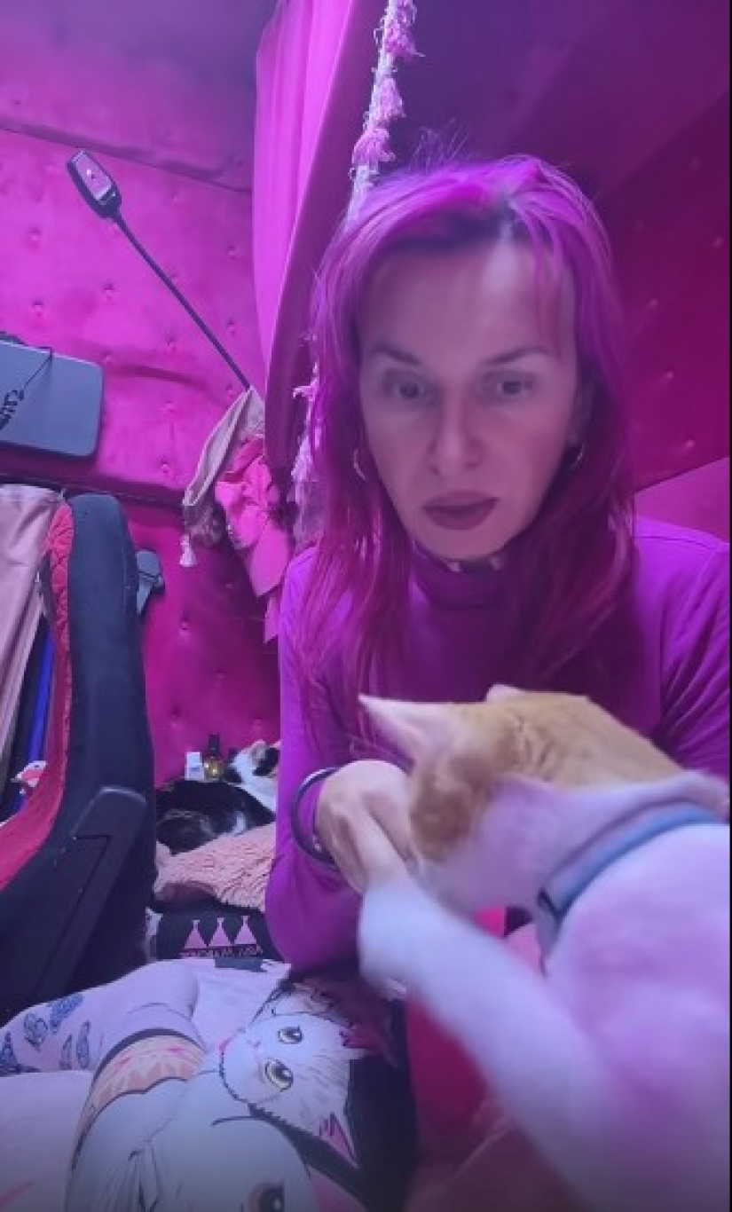 "Romanian Barbie": Europe's most unusual truck driver drives a pink truck "Romanian Barbie": Europe's most unusual truck driver drives a pink truck