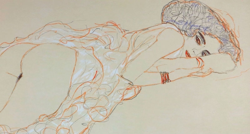 Scandalous erotic drawings by Gustav Klimt Scandalous erotic drawings by Gustav Klimt