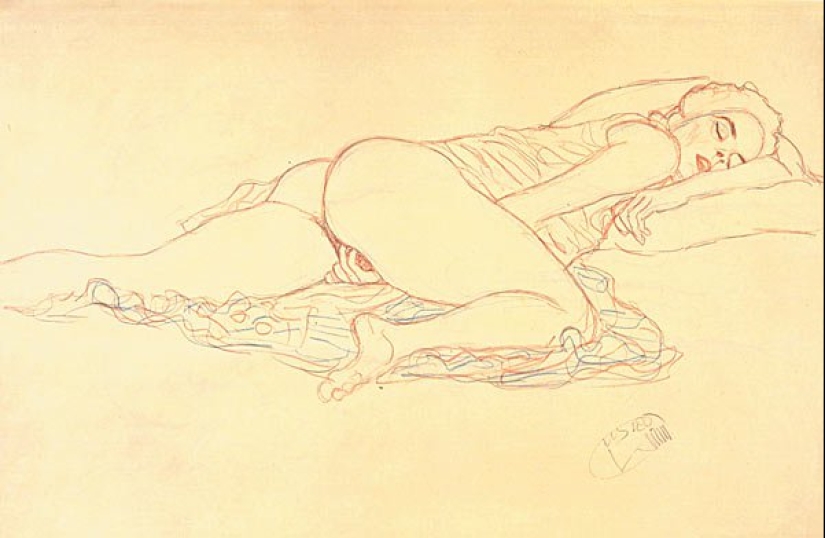 Scandalous erotic drawings by Gustav Klimt Scandalous erotic drawings by Gustav Klimt