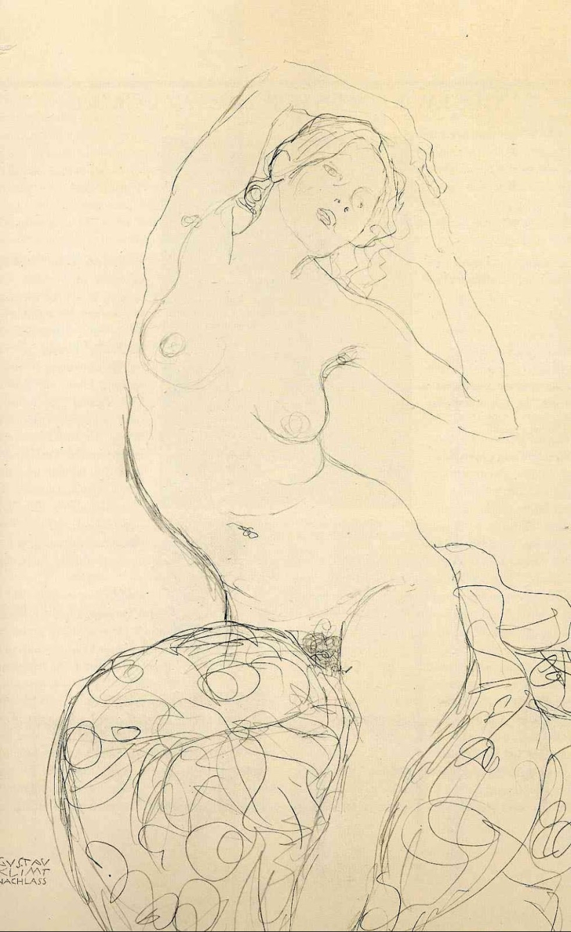 Scandalous erotic drawings by Gustav Klimt Scandalous erotic drawings by Gustav Klimt