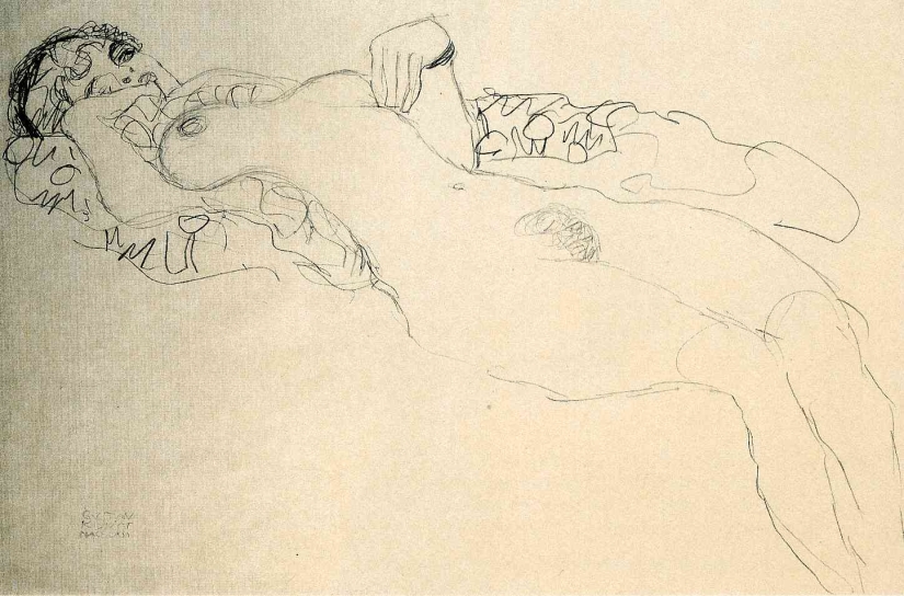 Scandalous erotic drawings by Gustav Klimt Scandalous erotic drawings by Gustav Klimt
