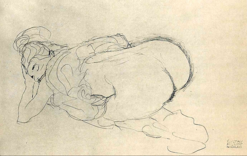Scandalous erotic drawings by Gustav Klimt Scandalous erotic drawings by Gustav Klimt