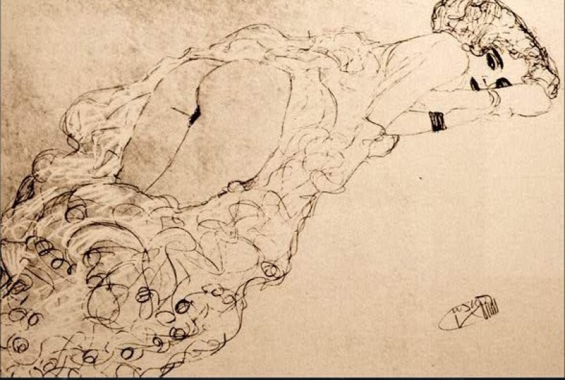 Scandalous erotic drawings by Gustav Klimt Scandalous erotic drawings by Gustav Klimt