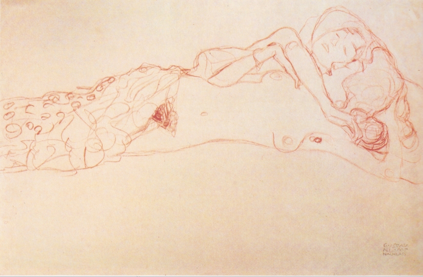 Scandalous erotic drawings by Gustav Klimt Scandalous erotic drawings by Gustav Klimt