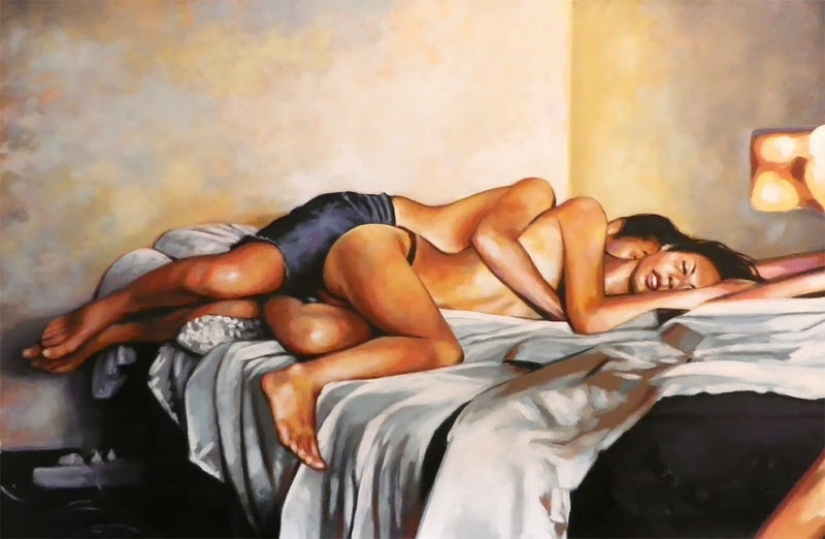 Sensual oil paintings by Thomas Saliot Sensual oil paintings by Thomas Saliot