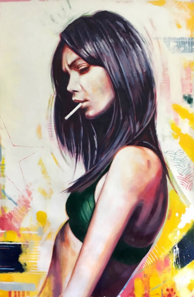 Sensual oil paintings by Thomas Saliot Sensual oil paintings by Thomas Saliot