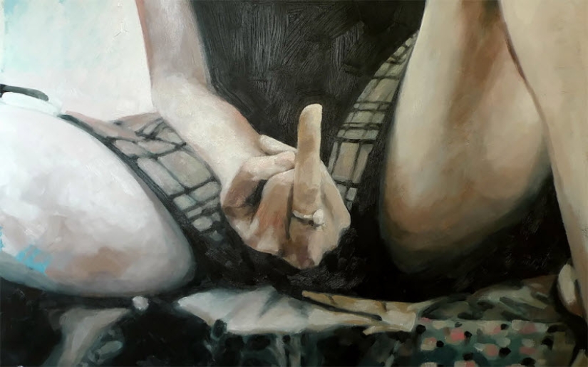Sensual oil paintings by Thomas Saliot Sensual oil paintings by Thomas Saliot